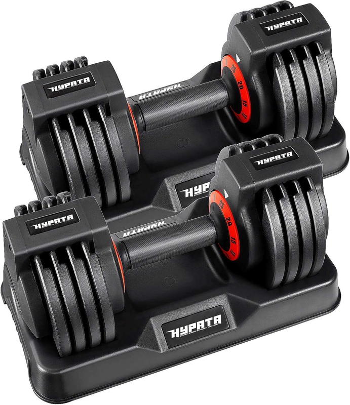 25/55lb Adjustable Dumbbell Pair Men & Women Home Workout Fitness Weights0