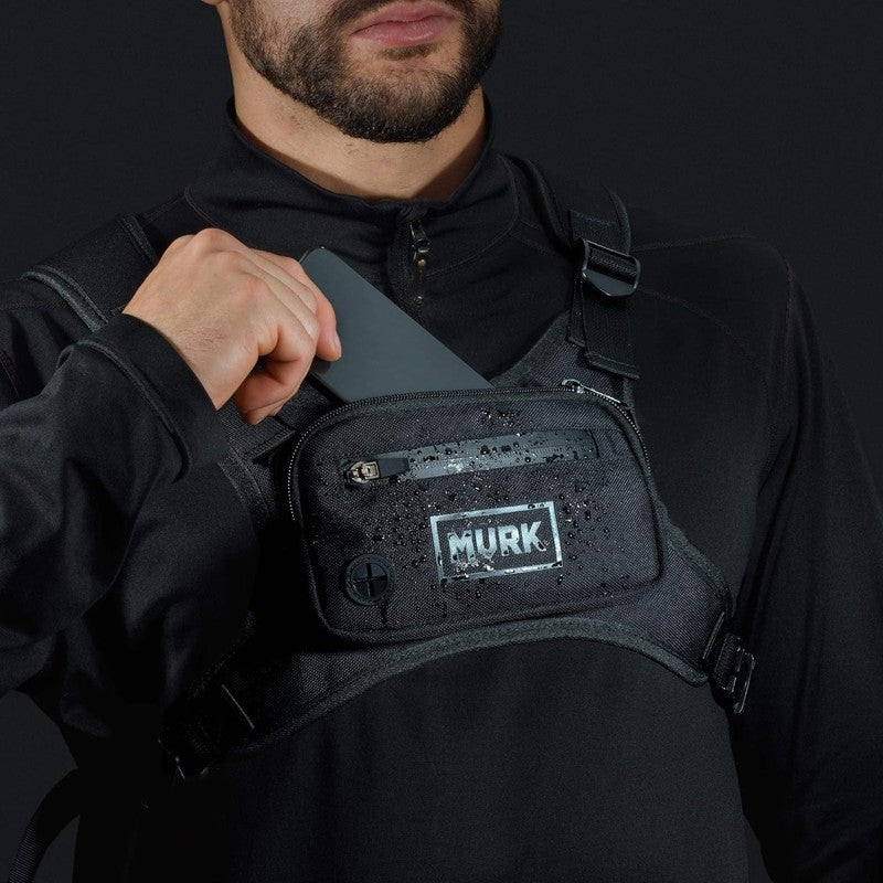 Water Resistant Running Vest Chest Pack Phone Holder Lightweight Reflective7