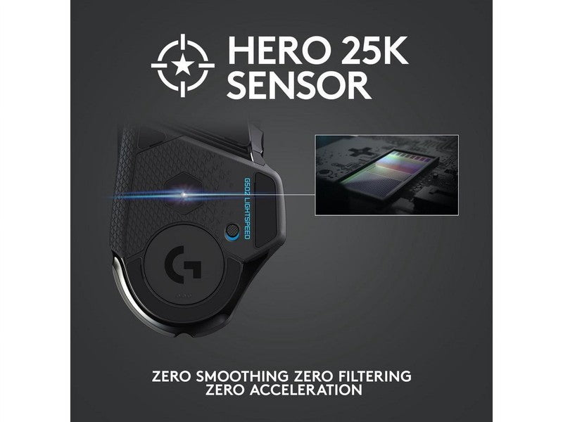 G502 LIGHTSPEED Wireless Gaming Mouse HERO 25K 25600 DPI RGB 11 Buttons2