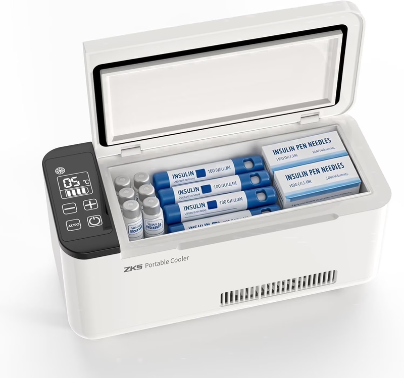 Portable Insulin Cooler Travel Case Rechargeable Mini Fridge LCD Display0