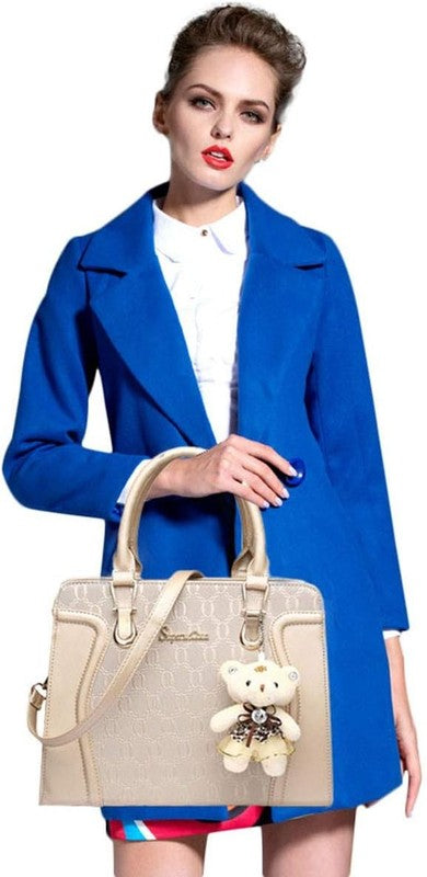Women'S Fashion Handbags Tote Bags Shoulder Bag Top Handle Satchel Purse Set 4Pc6