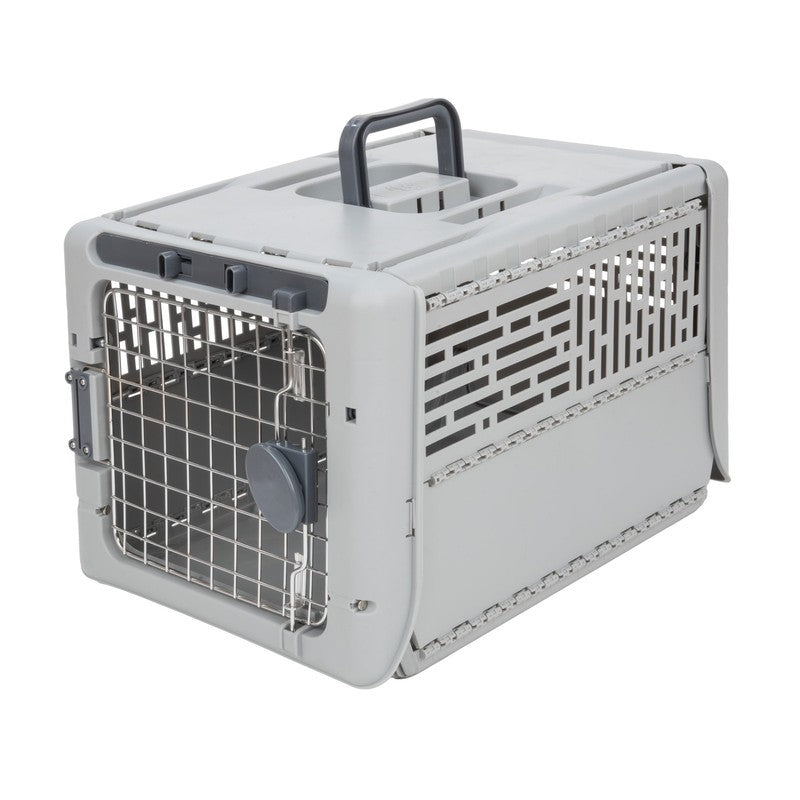 Sport Pet Designs 19-Inch Collapsible Plastic Dog Kennel, Portable Folding Pet C9