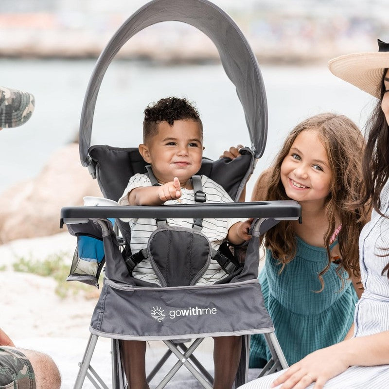 Go with Me Jubilee Deluxe Portable Infant Chair, Removable Canopy, Gray6