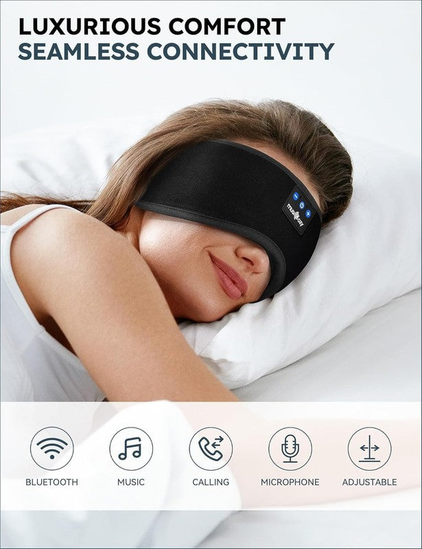 Bluetooth Sleep Mask Headphones for Side Sleepers   HD Stereo Music Earbuds1