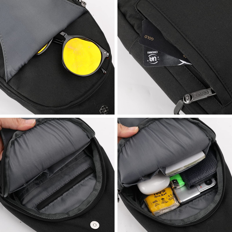 Unisex anti Theft Travel Hiking Walking Sling Cross Body Shoulder Chest Bag3