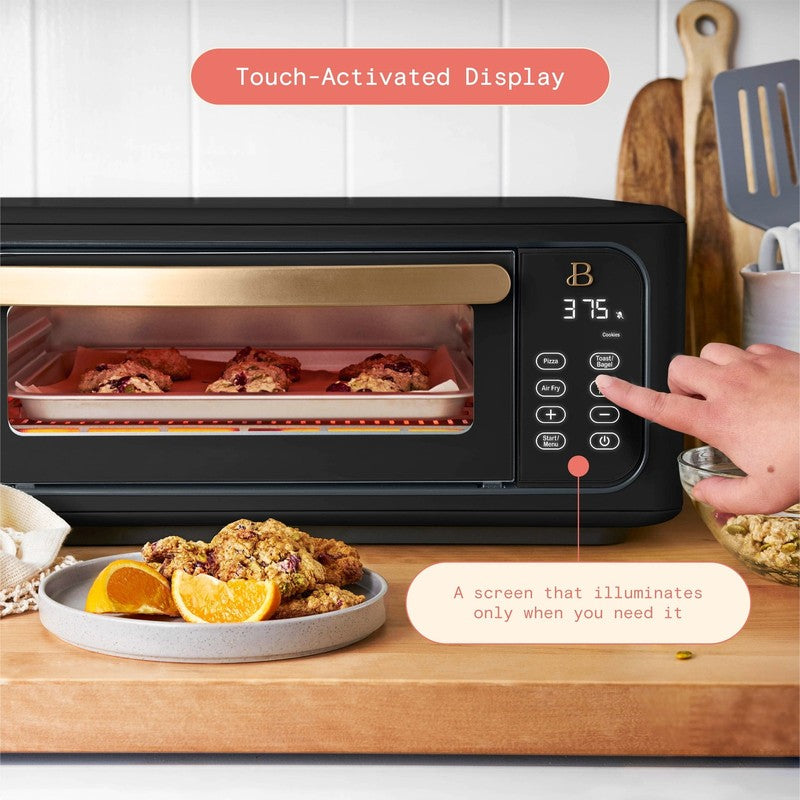 Drew Barrymore Infrared Air Fryer Toaster Oven 9-Slice 1800W Black Sesame5