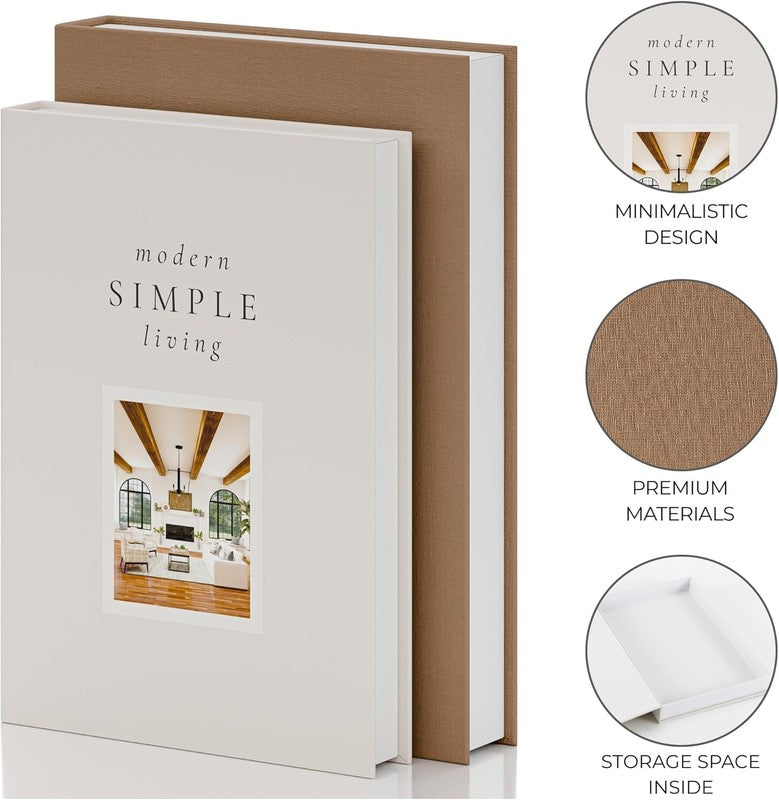 Beautiful Decorative Books   Set of 2 Boxes Enhance Your Coffee Table, Bookshelf5