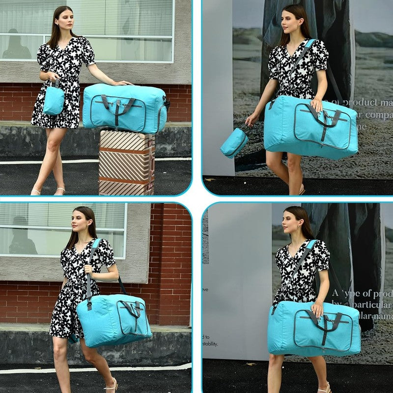 Duffle Bag Shoes Compartment Foldable Travel Waterproof Adjustable Strap Men6
