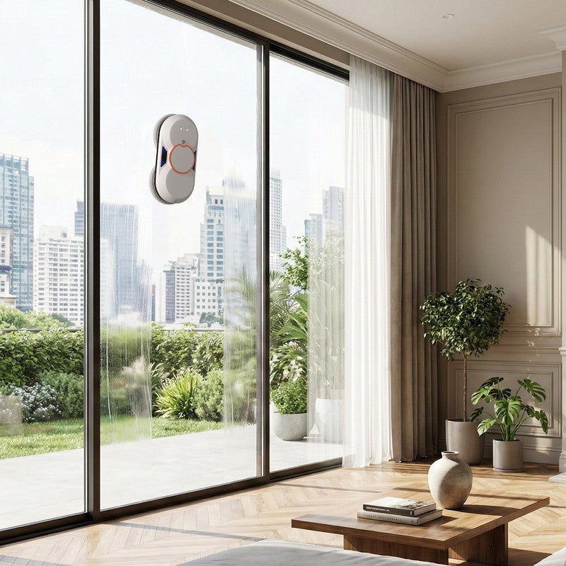 Smart Window Cleaning Robot with 5600Pa Suction Power, Double Automatic Water Sp5