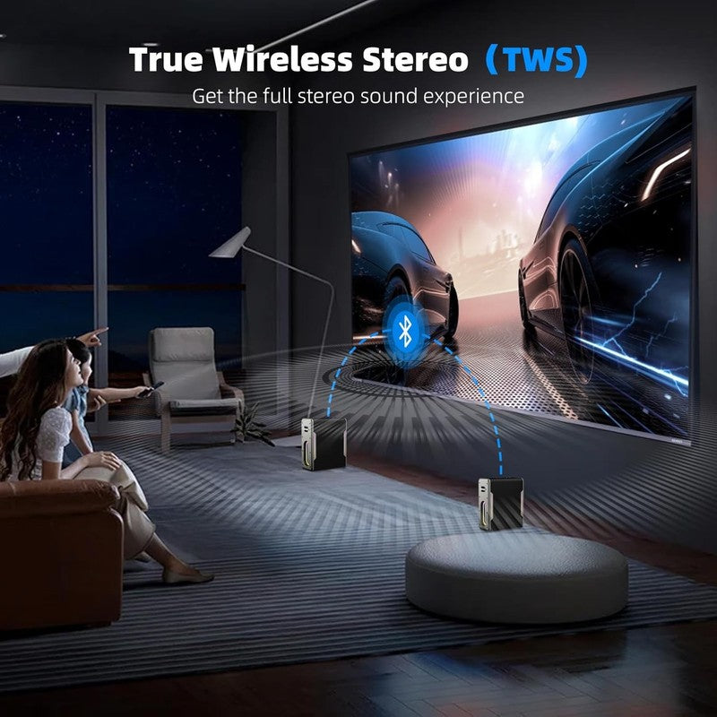 Karaoke Machine w/ 2 Wireless Mics Bluetooth LED DSP TF Card USB AUX3