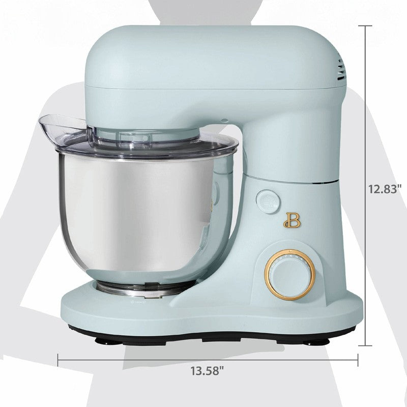 3.5 Qt Tilt Head Stand Mixer Hydrangea w/ Flat Beater Dough Hook & Whisk7