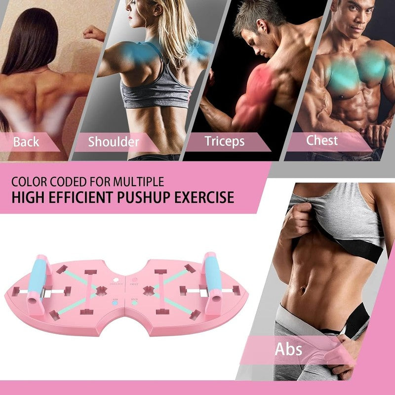 36-in-1 Push Up Board Home Gym w/ Ab Roller Bands Foldable Full Body Training1