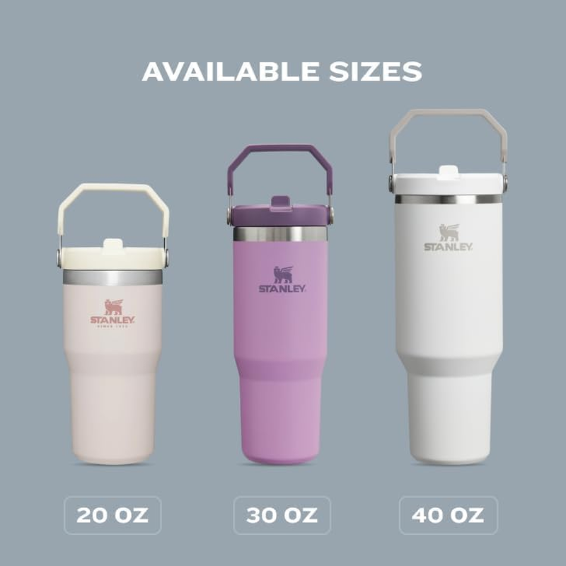 30oz Insulated Flip Straw Tumbler Stainless Steel Leak Resistant Handle6