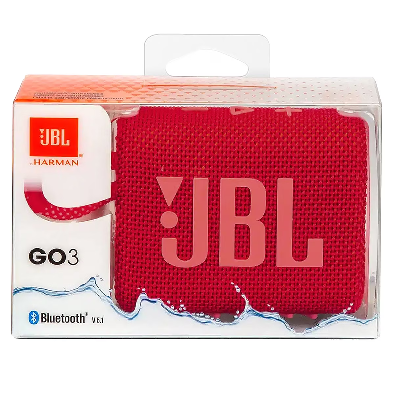 JBL Go 3 Portable Bluetooth Waterproof Mini Speaker Red with Cleaning Cloth1