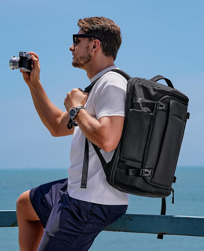 Travel Backpack 33L, Lightweight Waterproof Business Rucksack, Durable Large Wee6