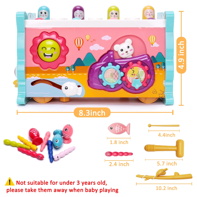 Montessori Learning Toys 8 in 1 Baby Sensory Toys Toddler Educational Gifts for 8