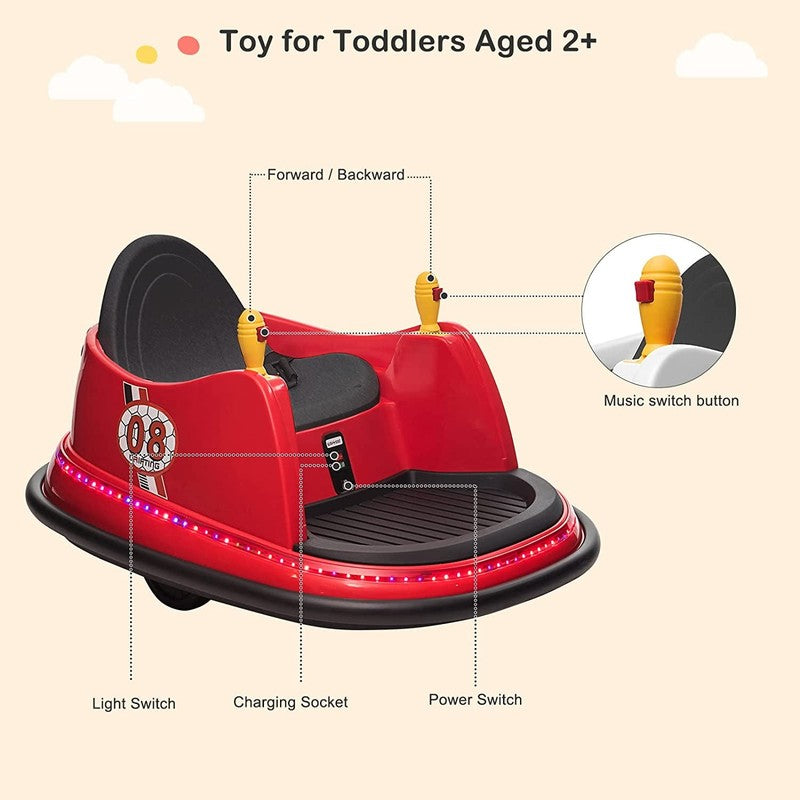 Remote Control 6V Kids Bumper Car - 360 Spin Electric Ride On for Boys & Girls3