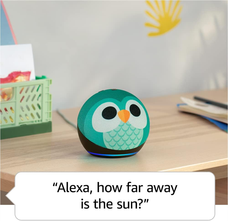 Echo Dot Kids (Newest Model) with Alexa, Parental Controls, 1 Year Kids+, Owl3