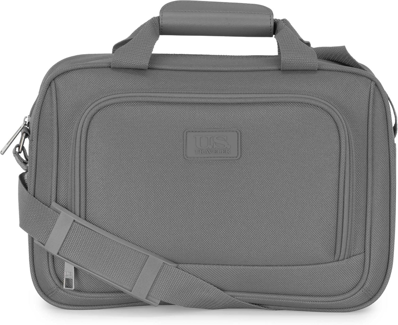 Lightweight Softside Carry On Suitcase 4 Wheel Spinner Luggage Light Gray6