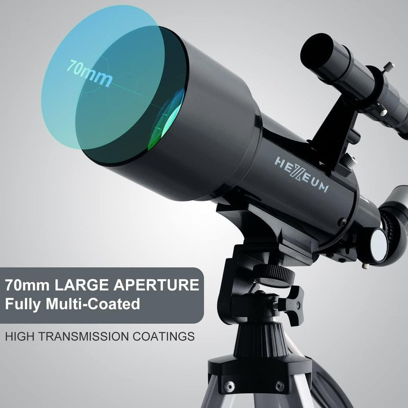 70mm Aperture Telescope for Kids & Adults with Phone Adapter & Carry Bag1