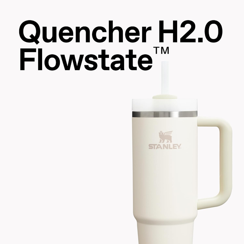 Stanley Quencher H2.0 30oz Tumbler w/ Handle Straw Insulated Dried Pine3