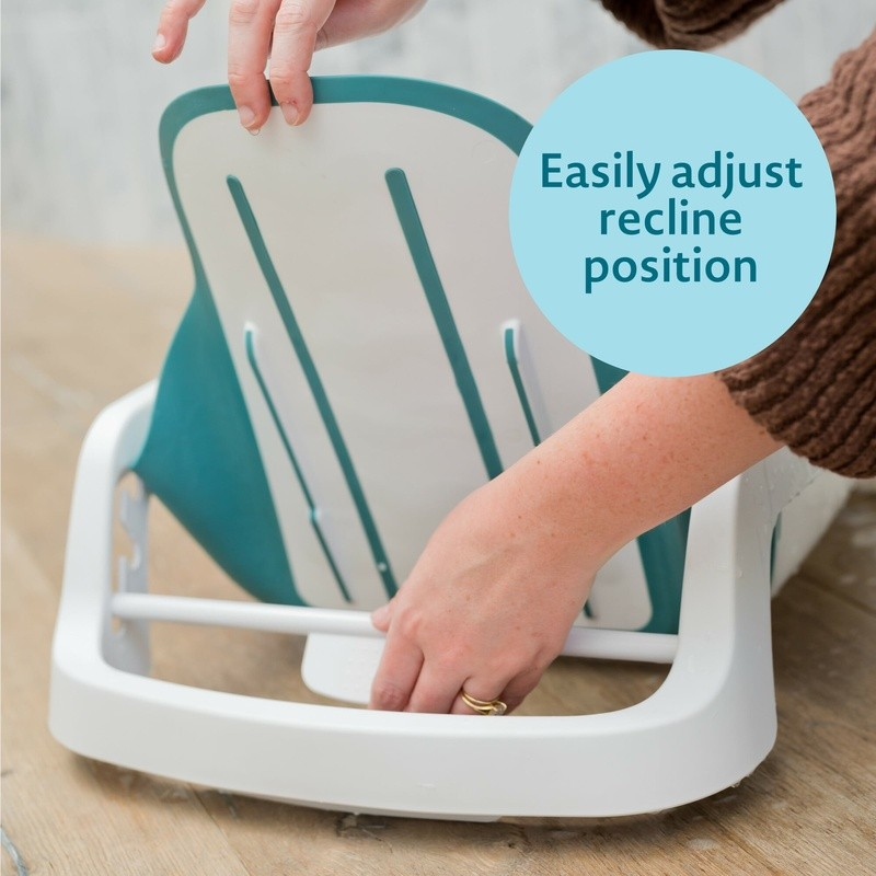 Adjustable 4-In-1 Infant Baby Bathtub Reclining Wash Seat Newborn to Toddler3