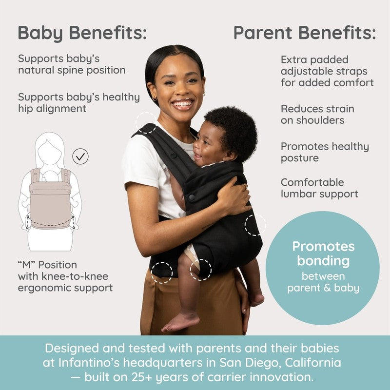 Honey Blossom Baby Carrier, Ergonomic Carrier, Adjustable Seat, Infant to Toddle6
