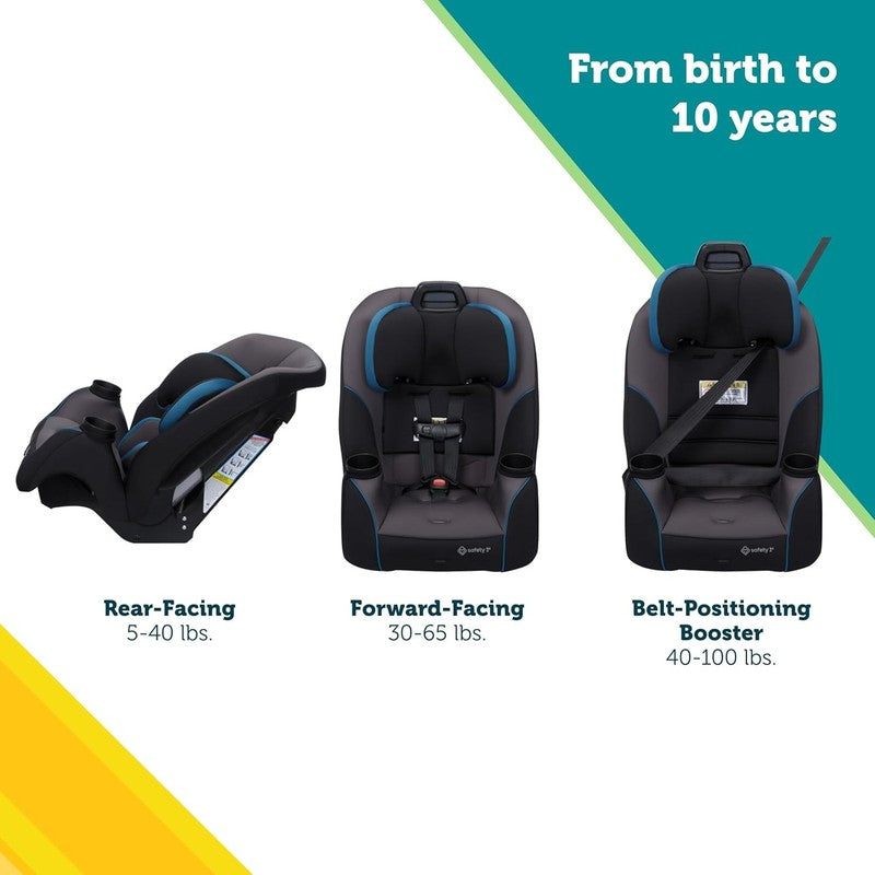 Crosstown Slim All In One Convertible Car Seat, Deep Sea1