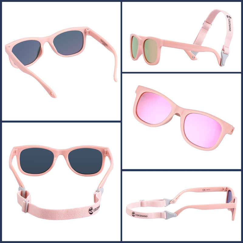Polarized Baby Sunglasses UV400 Flexible Strap Infant Toddler 0 24 Months7