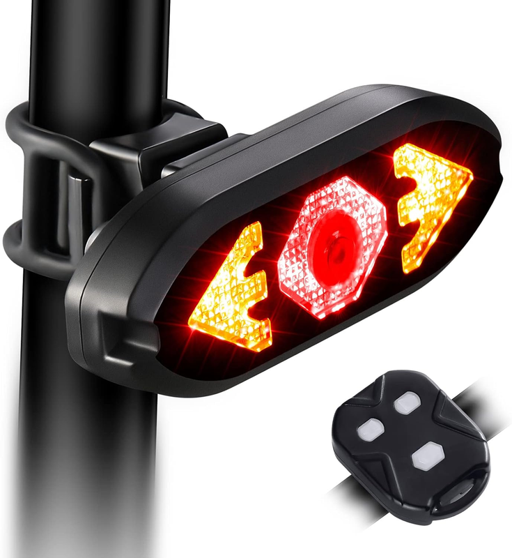 Bike Tail Light with Turn Signals Wireless Remote Control Waterproof Bicycle Rea10