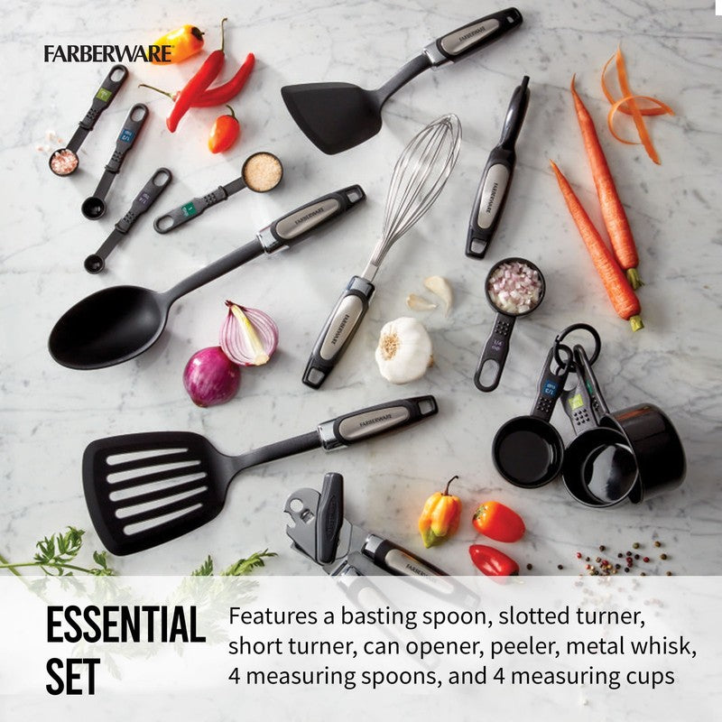 Professional 14 Piece Kitchen Tool and Gadget Kitchen Utensil Set in Black1