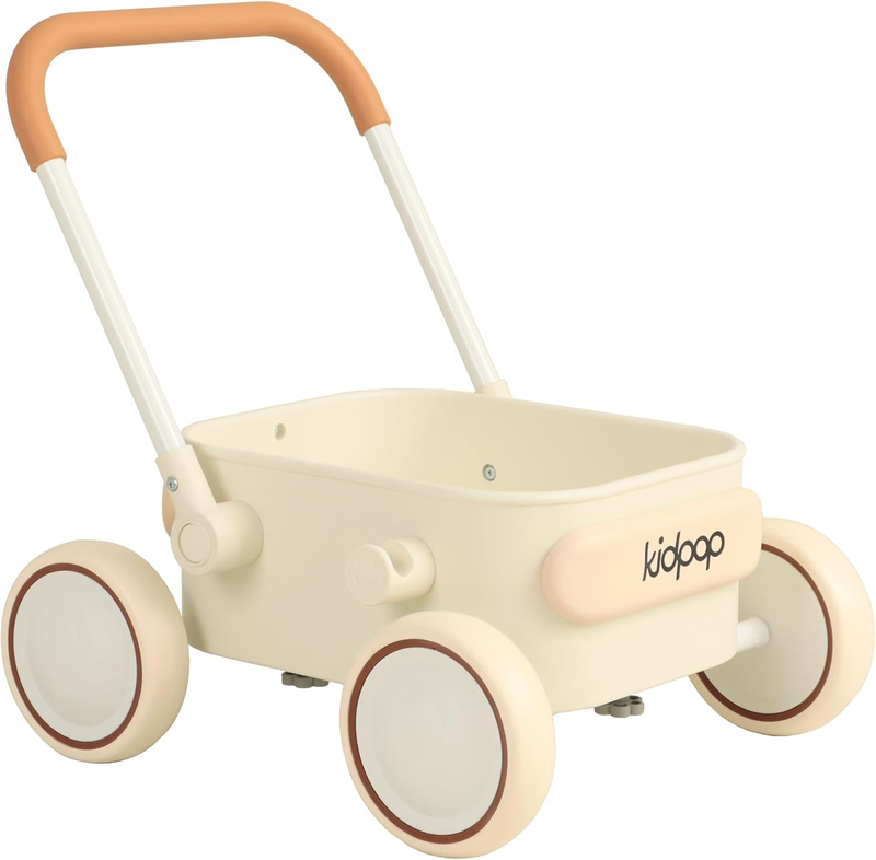 Toddler Push & Pull Wagon Walker 7mo 4yr Birthday Gift White10