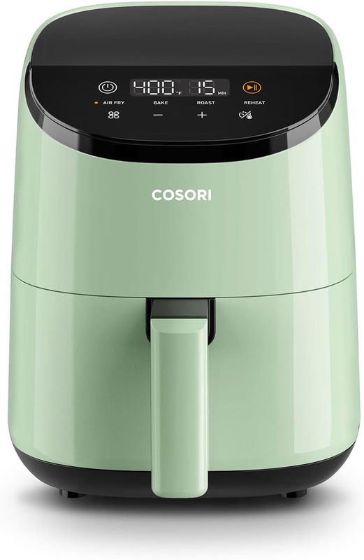 2.1 Qt Mini Air Fryer 4 in 1 Bake Roast Reheat Nonstick Quiet Green7