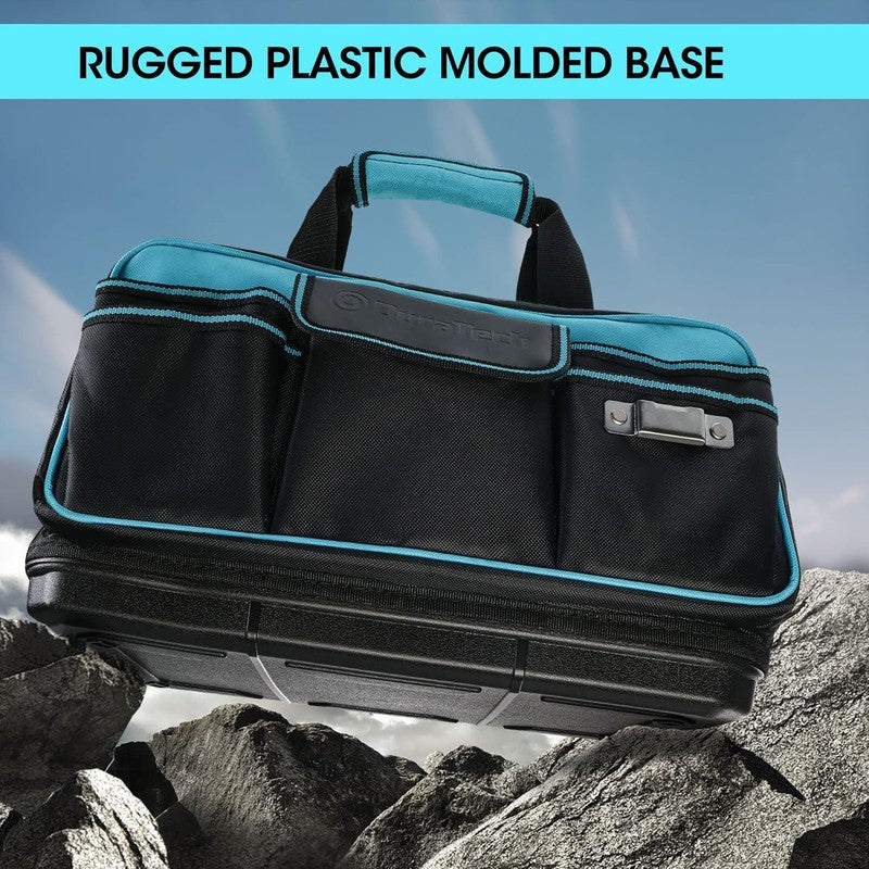 17" Wide Mouth Tool Bag 32-Pocket Organizer Waterproof Molded Base 840D Oxford4