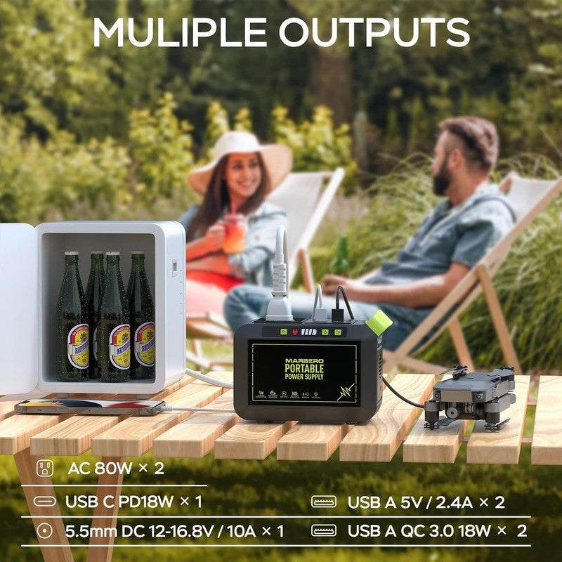 Portable Power Station 88Wh Camping Lithium Battery Solar Generator Fast Chargin1