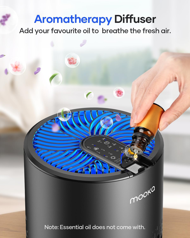 Air Purifiers for Bedroom Home,  HEPA Air Purifier for Home Pets with Fragrance 4