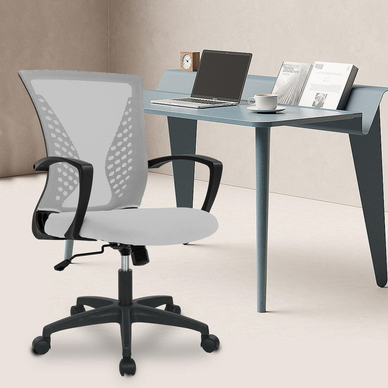 Ergonomic Office Chair, Lumbar Support, Adjustable Height with Armrests for Adul1