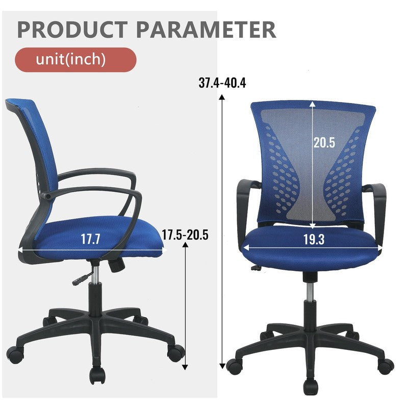 Ergonomic Office Chair, Lumbar Support, Adjustable Height with Armrests for Adul2