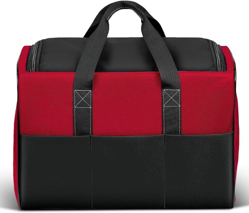 17" Tool Bag for Men 6-Pocket Waterproof Organizer Red & Black Double Zipper7