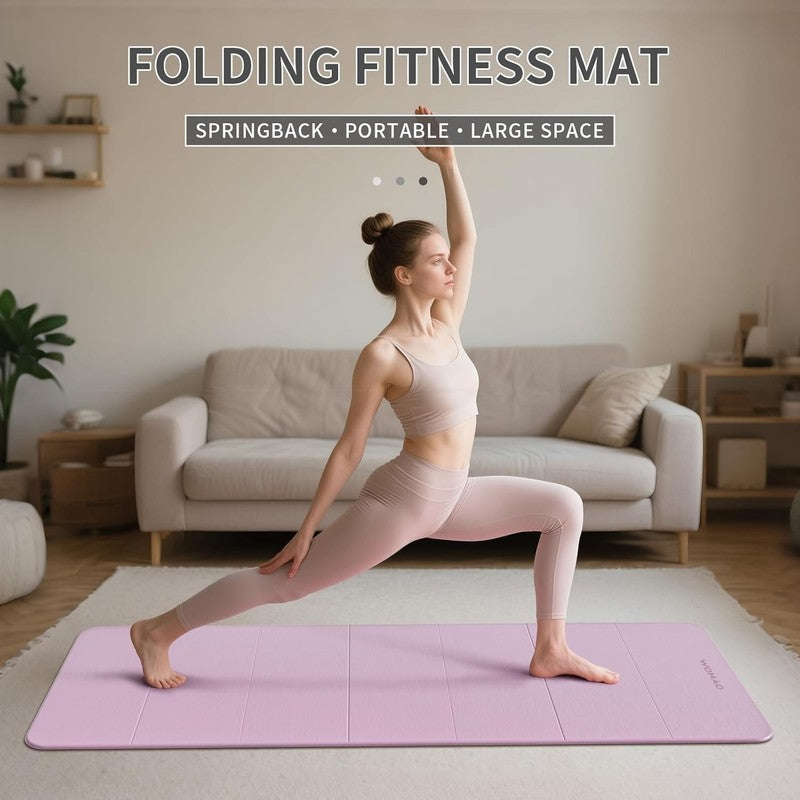 7 Fold Yoga Mat 70"X24"   1/2 Inch Thick Folding Exercise Mat, Compact Non Slip 2