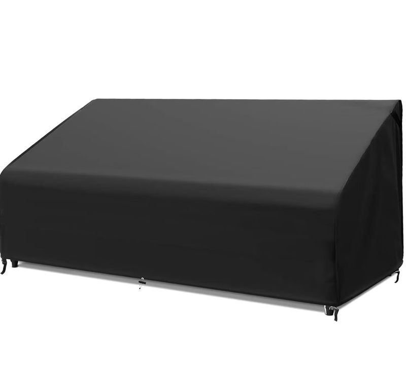3 Seater Outdoor Sofa Cover Waterproof 80"x38"x35" Black Patio Furniture6