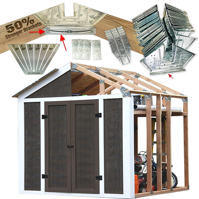 50% Structurally Stronger Truss Design Easy Shed Kit Builds 6'–14’ Widths6