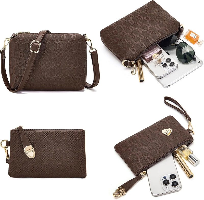 Women Fashion Handbag Set 4PCS Tote Shoulder Top Handle Satchel Purse5