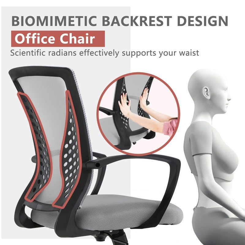 Ergonomic Office Chair, Lumbar Support, Adjustable Height with Armrests for Adul5