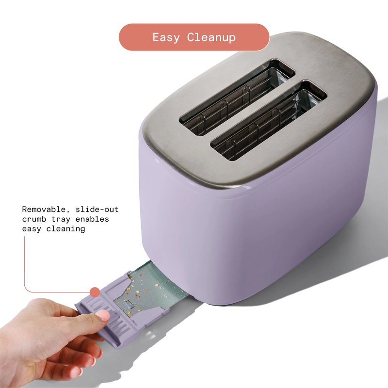 2 Slice Toaster with Touch Activated Display, Lavender by Drew Barrymore6