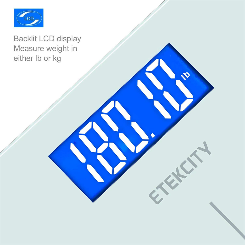 Bathroom Scale Digital Body Weight 400lb White Step On Accurate Scale1