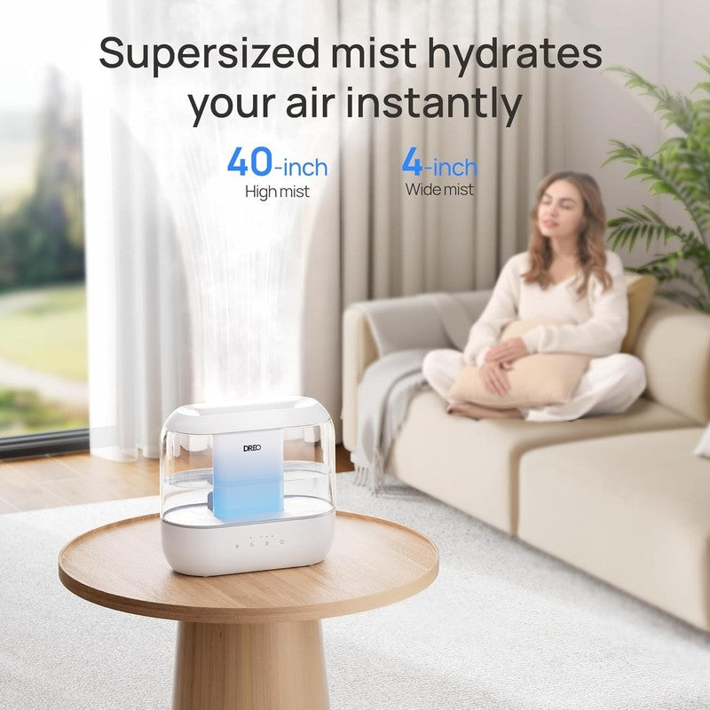 Humidifier 4L Top Fill Quiet 36H Cool Mist for Bedroom Baby Plants2
