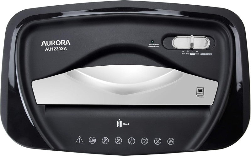 12 Sheet Crosscut Paper & Credit Card Shredder Anti Jam 5.2Gal Wastebasket4