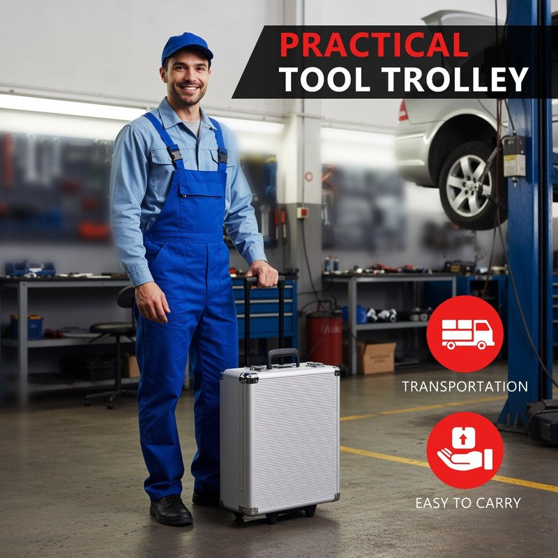 799Pcs Mechanic Tool Set with Trolley Case, Complete Household Tool Kit for Home2