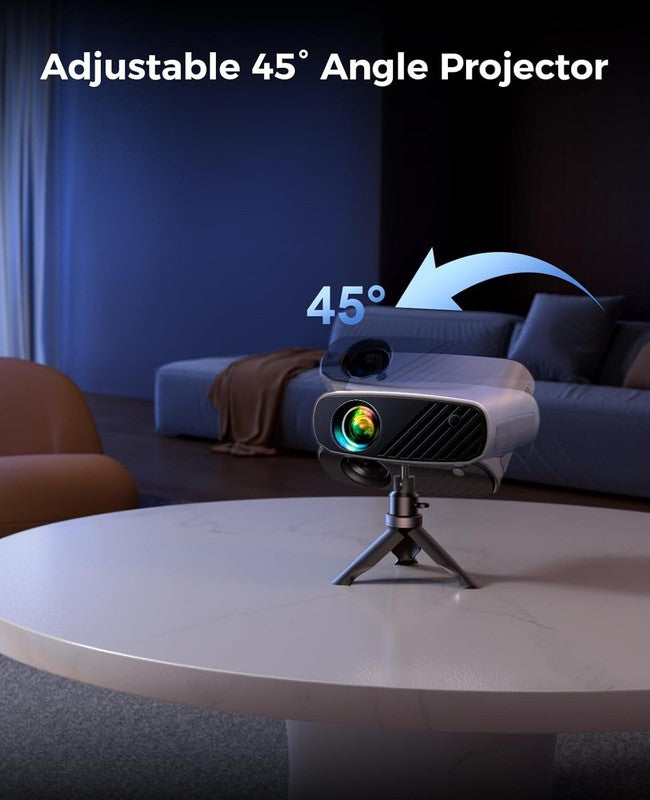 Upgraded Mini Projector 1080P HD, 8000L Portable with Tripod for All Devices4